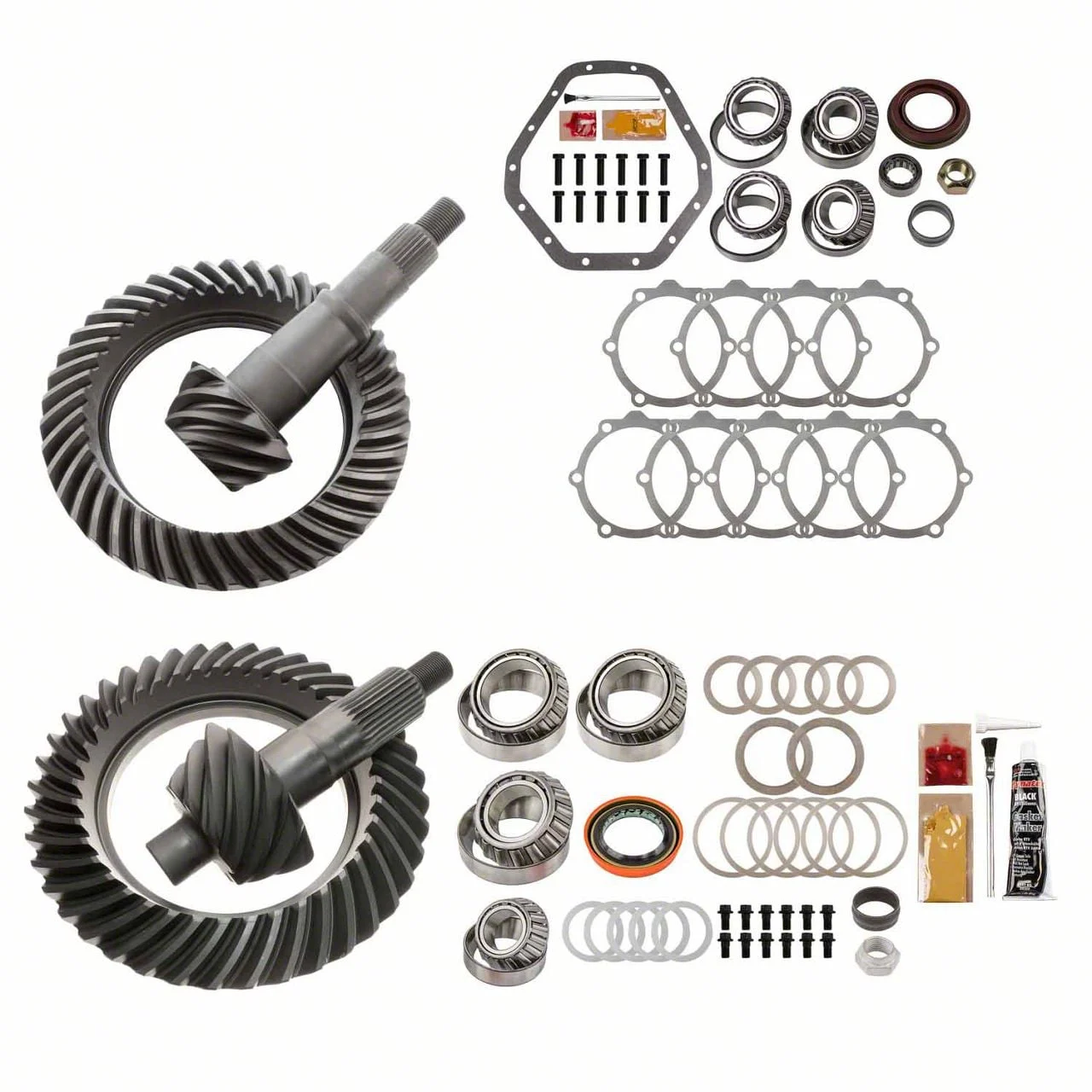 Motive Gear 9.25-Inch Front and 10.50-Inch Rear Axle Complete Ring and Pinion Gear Kit; 4.10 Gear Ratio (11-18 Sierra 3500 HD)