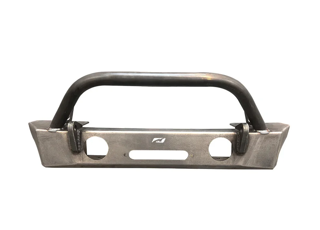 Motobilt MB1200-B Crusher HD Front Bumper with Bull Bar for 18-25 Jeep Wrangler JL & Gladiator JT