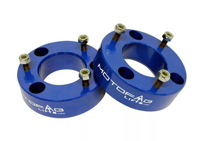 MotoFab 2.50-Inch Front Leveling Kit; Blue (07-26 Silverado 1500, Excluding Trail Boss & ZR2)