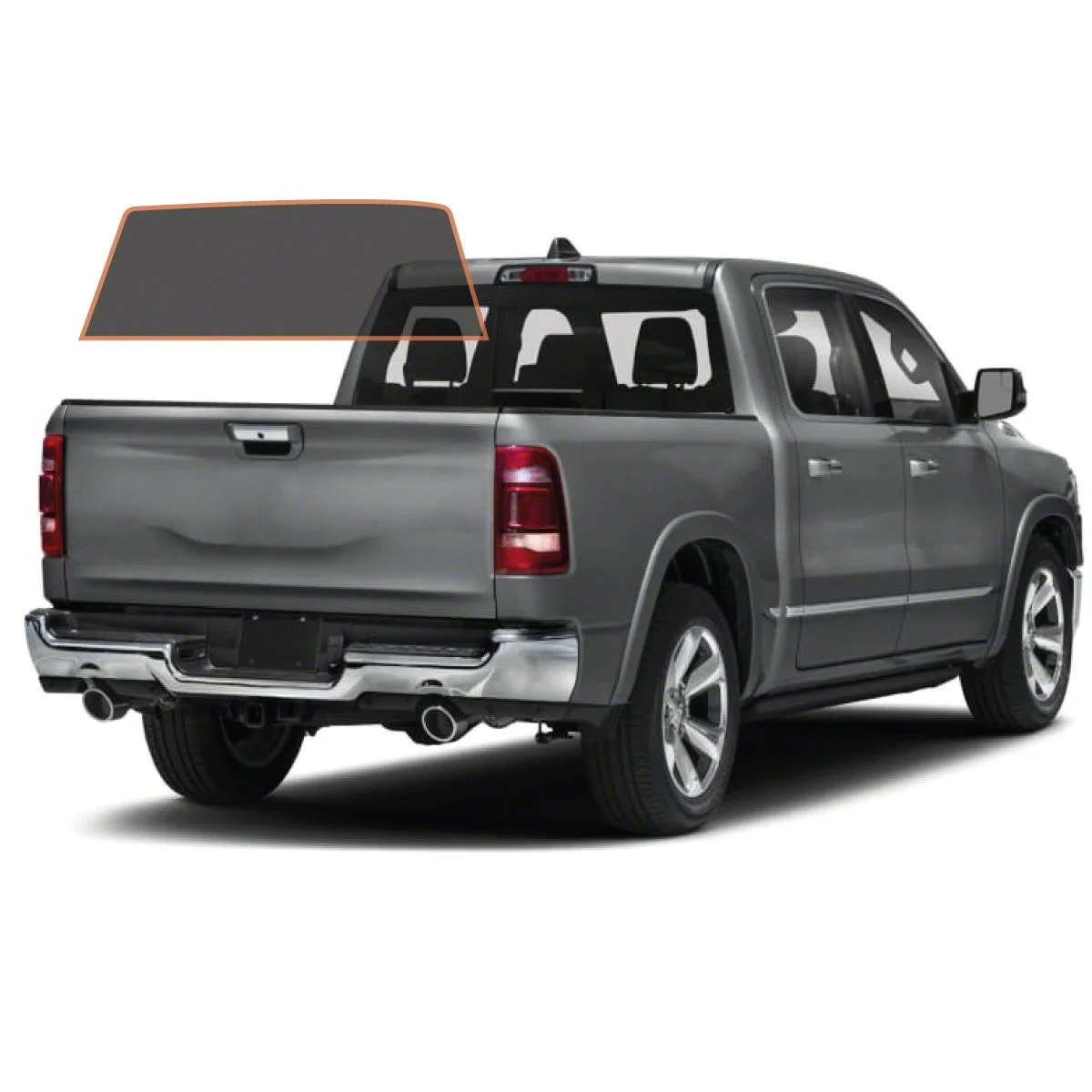 MotoShield Pro Solid Rear Windshield Tint; 25% (09-18 RAM 1500 Crew Cab)