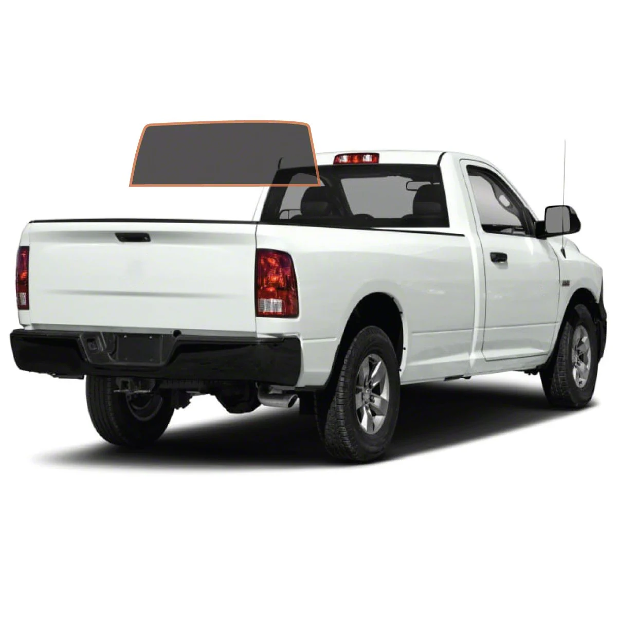 MotoShield Pro Solid Rear Windshield Tint; 25% (09-18 RAM 1500 Regular Cab)