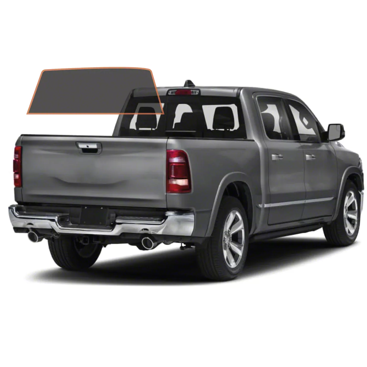 MotoShield Pro Solid Rear Windshield Tint; 5% (09-18 RAM 1500 Crew Cab)