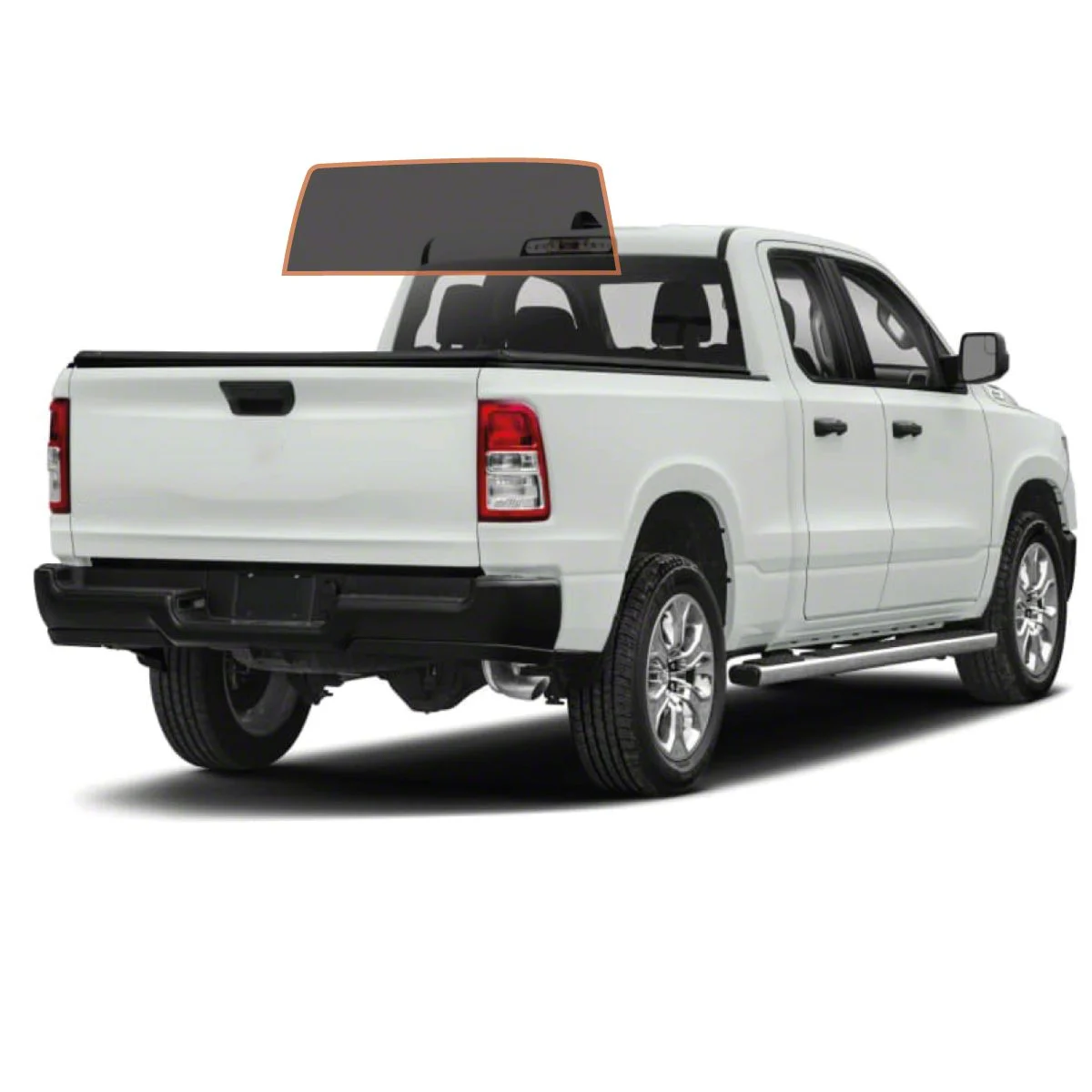 MotoShield Pro Solid Rear Windshield Tint; 5% (09-18 RAM 1500 Quad Cab)