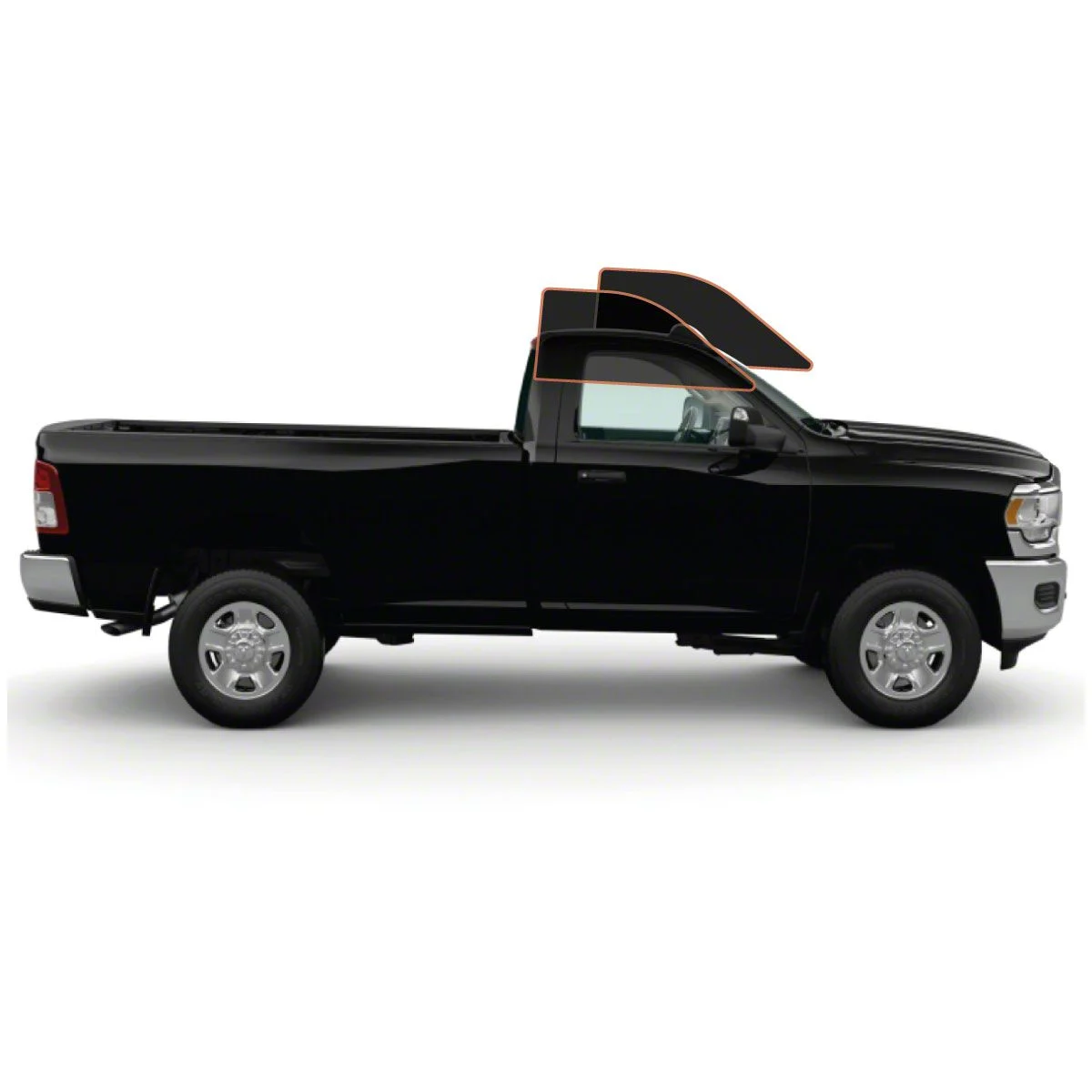 MotoShield Pro Front Driver/Passenger Window Tint; 15% (10-26 RAM 3500 Regular Cab)