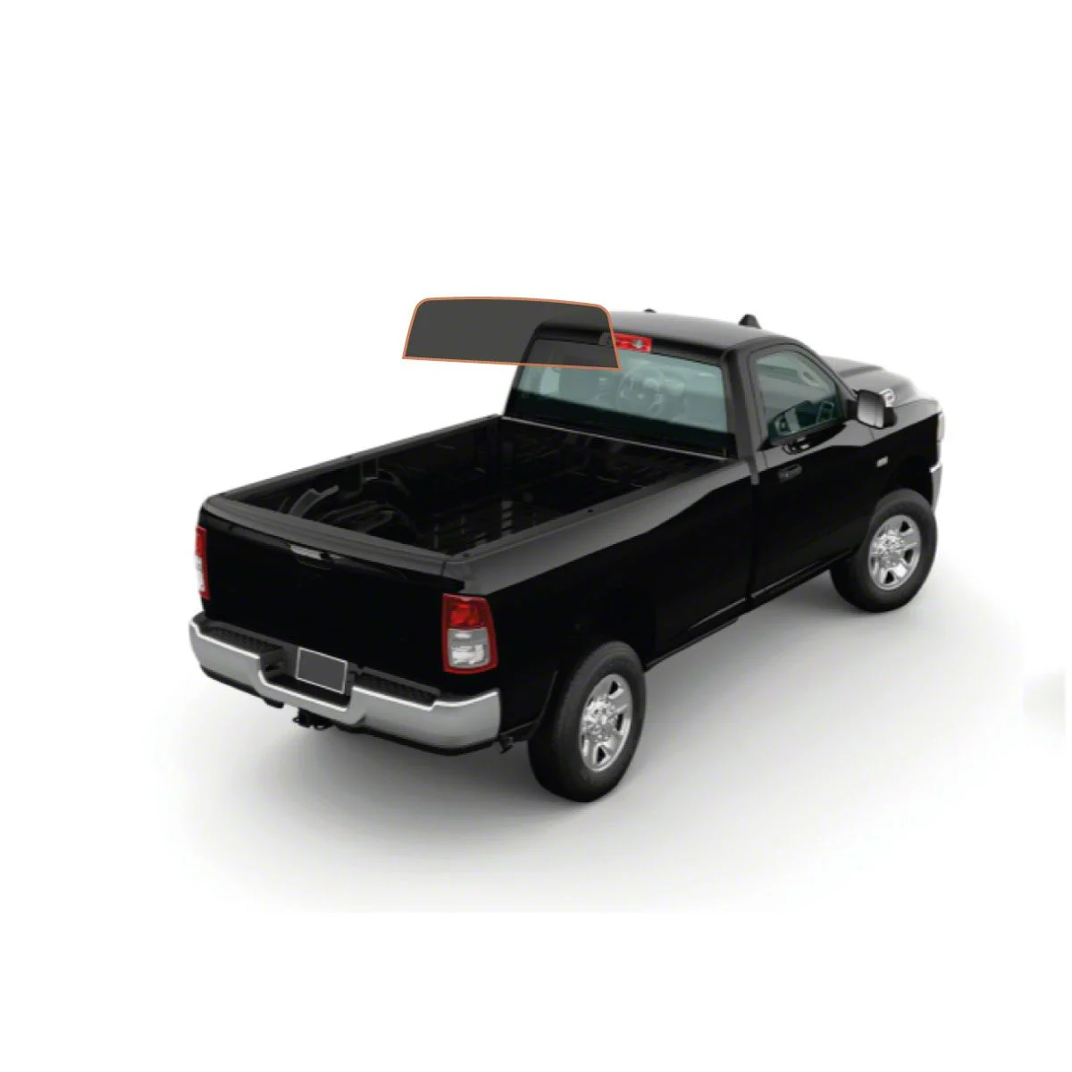 MotoShield Pro Solid Rear Windshield Tint; 15% (10-26 RAM 3500 Regular Cab)