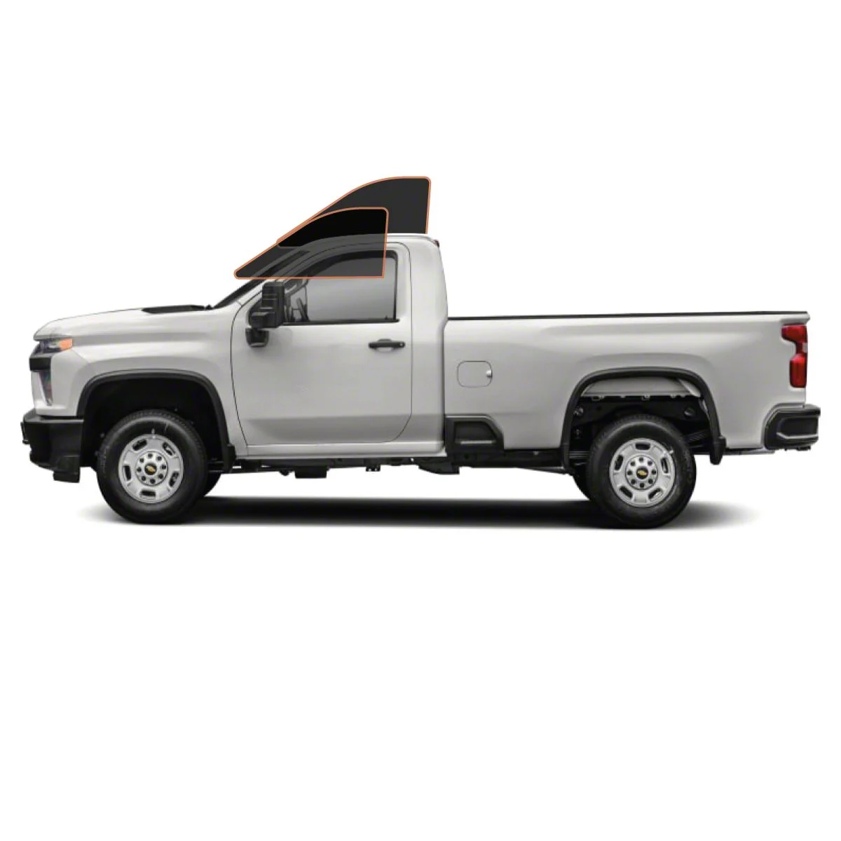MotoShield Pro Front Driver/Passenger Window Tint; 25% (15-19 Silverado 2500 HD Regular Cab)