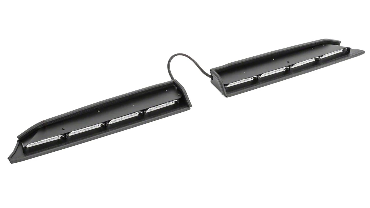 mpower Split Two-Piece Interior Amber/White LED Light Bars (15-19 Silverado 2500 HD)