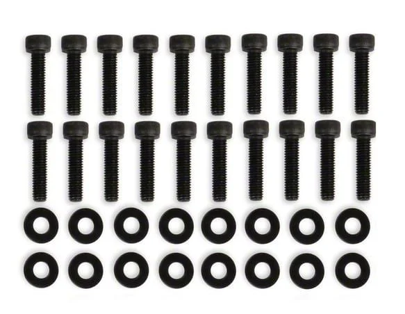 Mr. Gasket Replacement Fabricated Valve Cover Hardware; Black (03-24 5.7L RAM 1500)