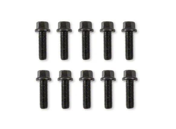 Mr. Gasket Header Bolts; M8-1.25x25MM; Black Oxide (07-13 6.0L Silverado 2500 HD)