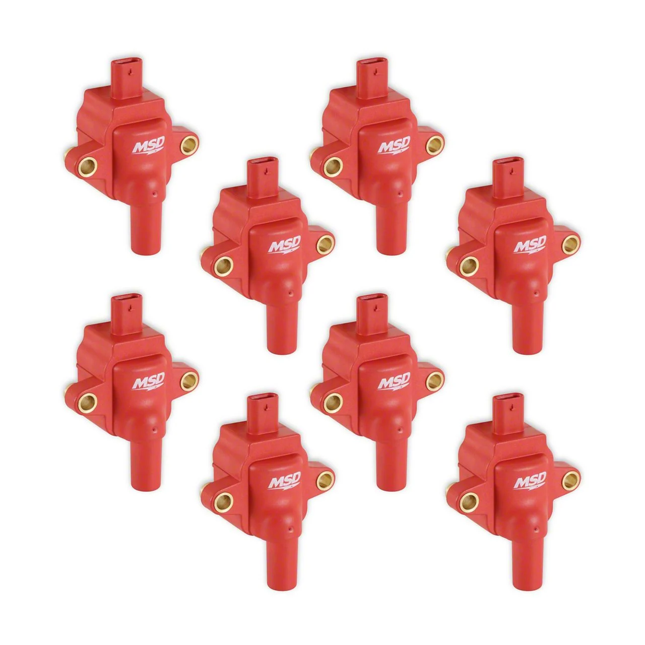 MSD Blaster Series Ignition Coils; Red (20-26 7.3L F-350 Super Duty)