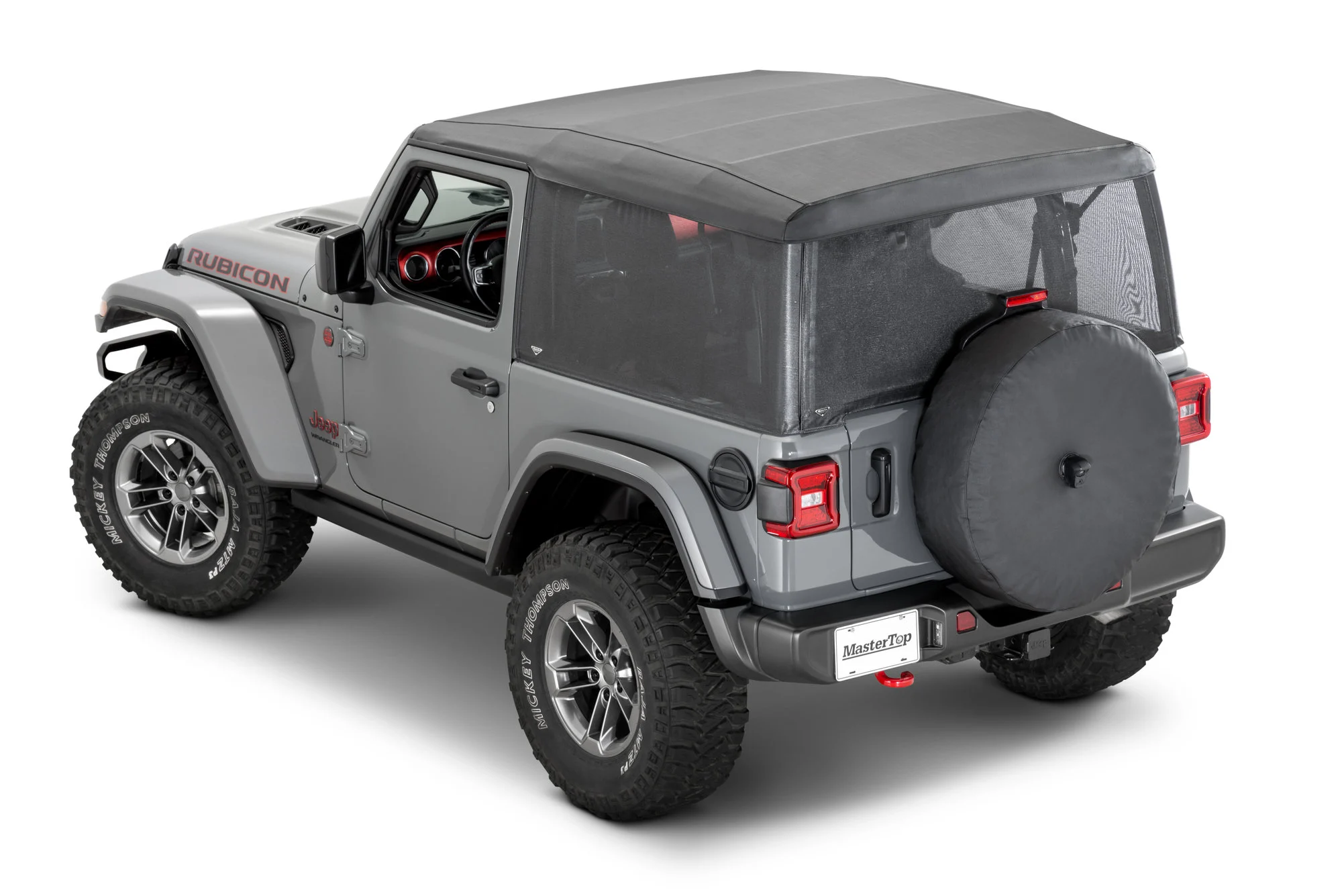 MasterTop 16032501 Mesh Trail Screens for 18-22 Jeep Wrangler JL 2-Door with Factory Soft Top