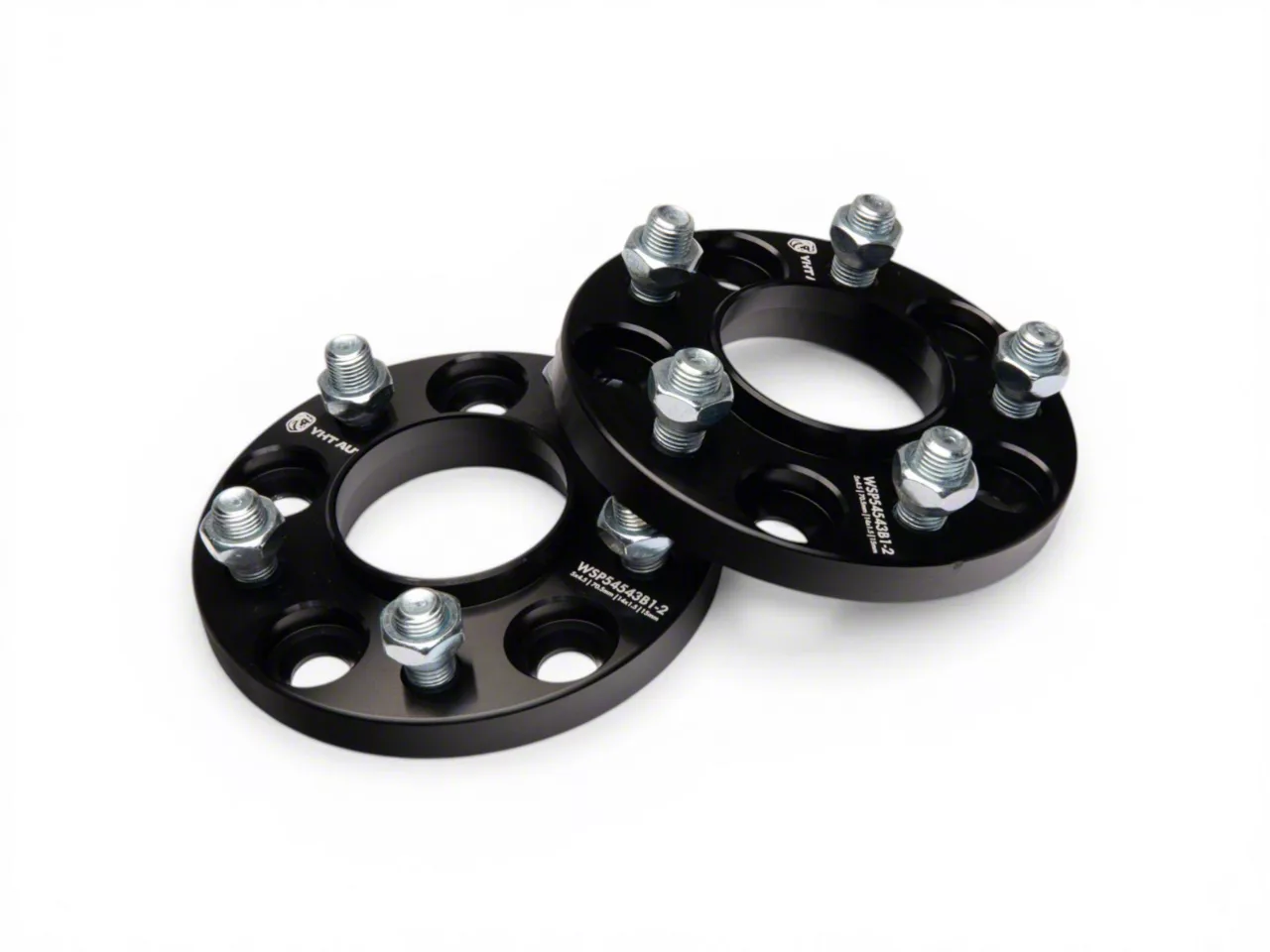 0.59-Inch 5-Lug Wheel Spacers; Black; Set of Two (15-26 Mustang)