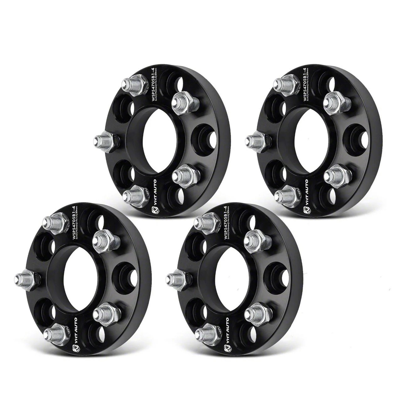0.79-Inch 5-Lug Wheel Spacers; Black; Set of Four (15-26 Mustang)