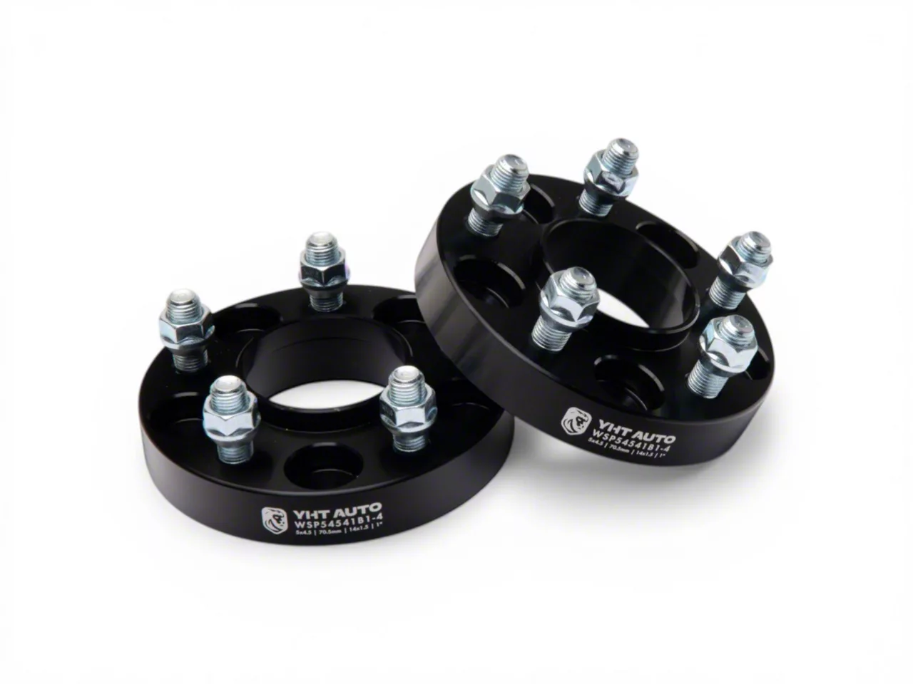 1-Inch 5-Lug Wheel Spacers; Black; Set of Four (15-26 Mustang)