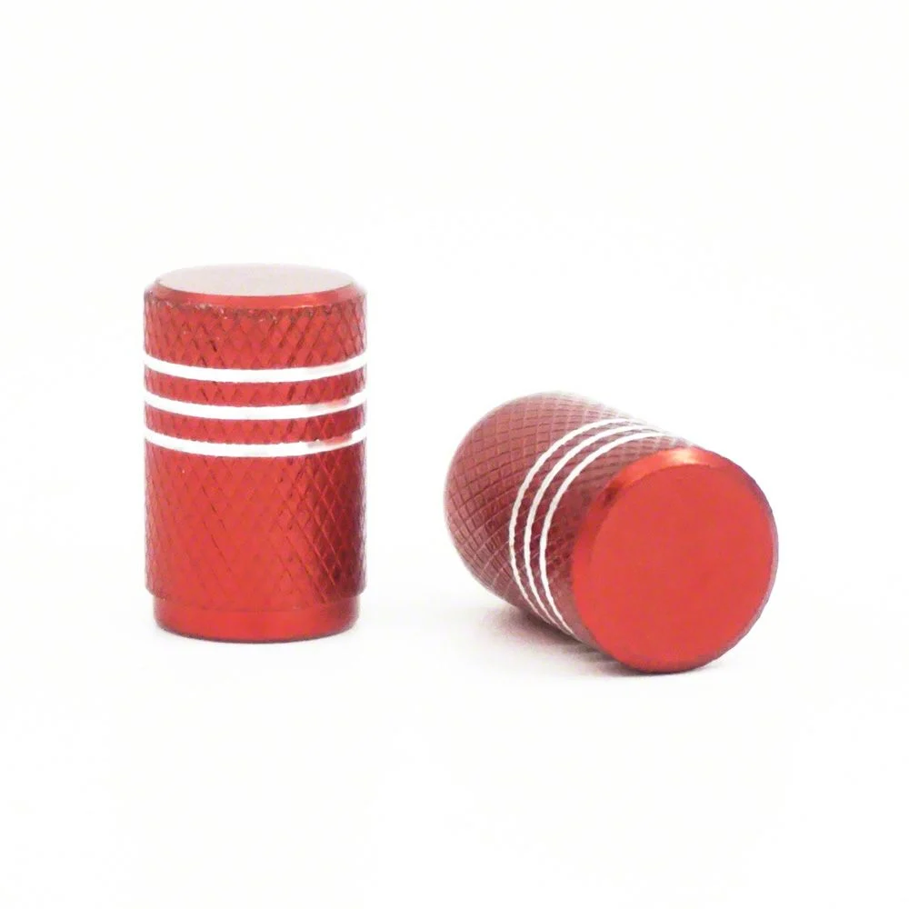 Aluminum Valve Stem Cap; Red (Universal; Some Adaptation May Be Required)