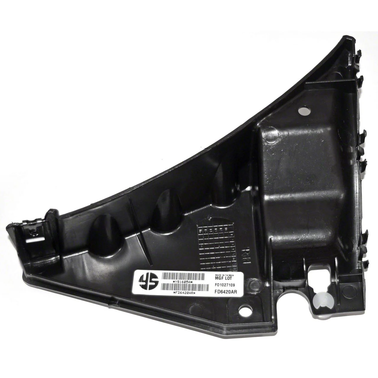 Front Bumper Cover Side Bracket; Passenger Side (10-14 Mustang)