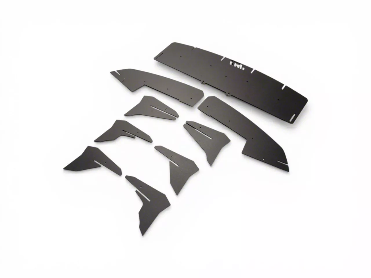 HDPE Rear Diffuser V3; Matte Black (24-26 Mustang GT & EcoBoost w/ Active Exhaust)