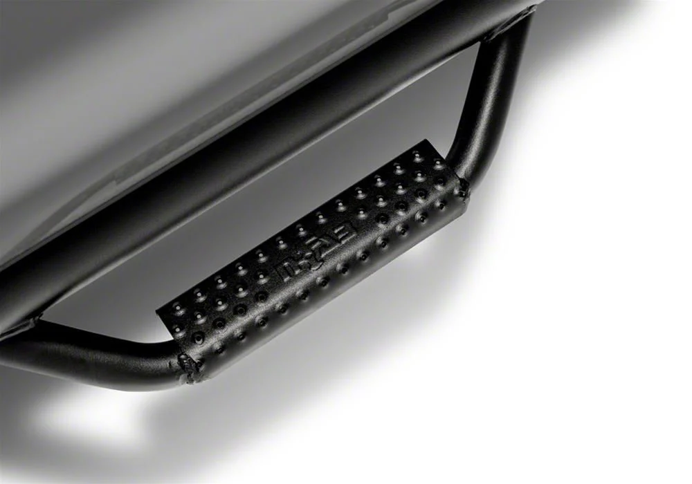 N-Fab Cab Length Nerf Side Step Bars; Textured Black (11-14 Sierra 3500 HD Crew Cab)