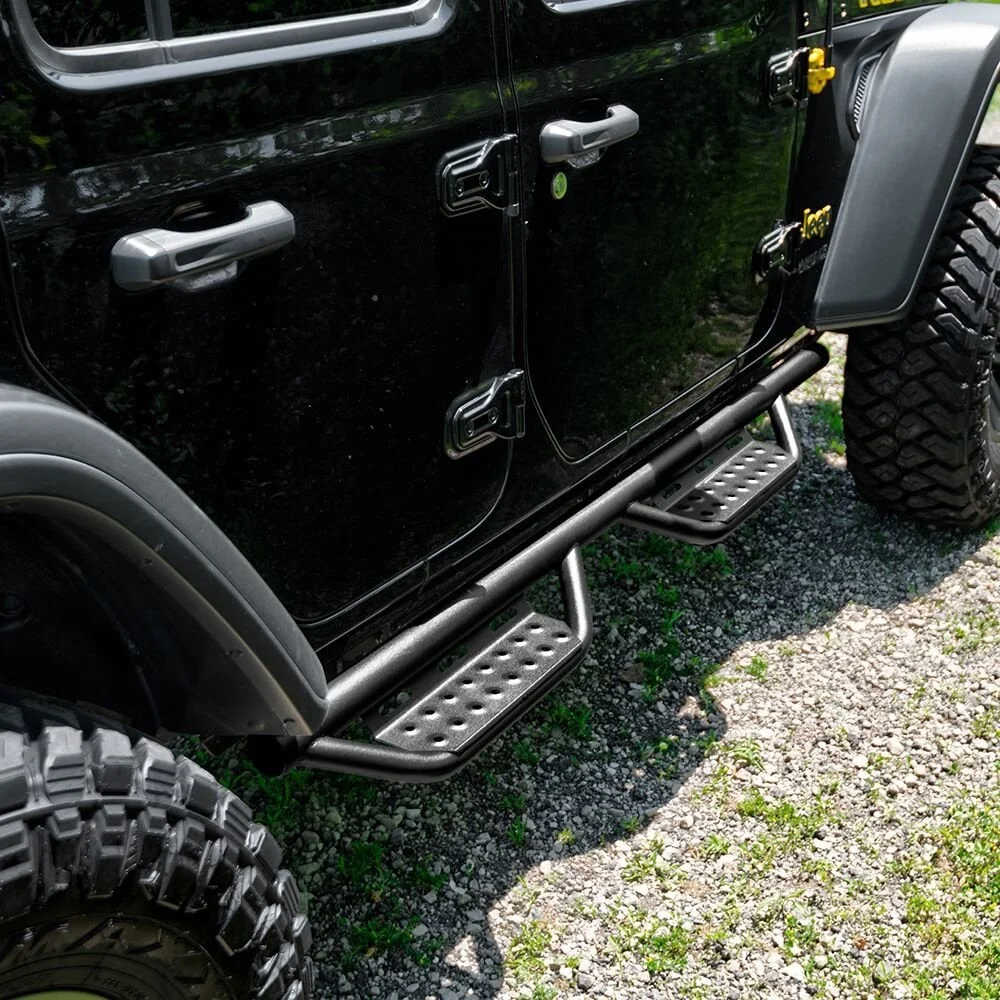 N-FAB 507416412 2" Nerf Steps RS for 07-18 Jeep Wrangler JK 4-Door