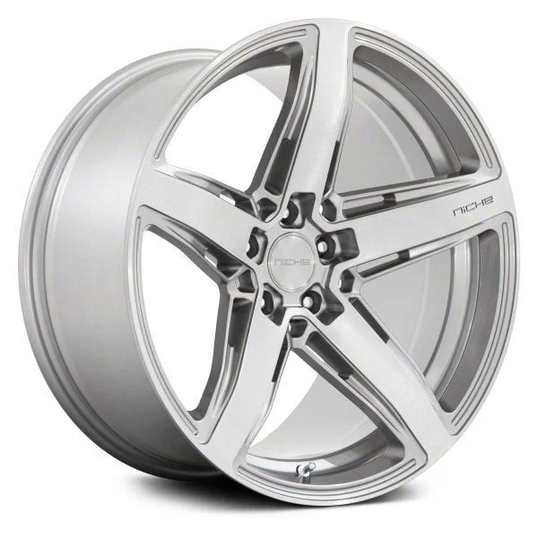 Niche Teramo Anthracite Brushed Face Tint Clear Wheel; Rear Only; 20x10.5; 40mm Offset (16-24 Camaro, Excluding ZL1)
