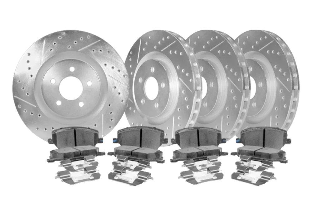 2009-2022 Nissan Maxima - STILLEN Cross Drilled & Slotted 1-Pc Rotors (Set of 4) - NIS91000