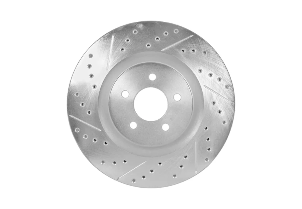 2005-08 Infiniti G35/ 2006-08 Nissan 350Z/ 2009-21 Nissan 370Z - STILLEN Cross Drilled & Slotted 1-Pc Sport Rotors (Set of 4) - NIS91004
