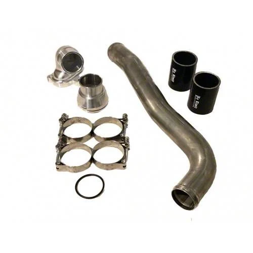 Upper Coolant Hose Kit; Polished (17-22 6.7L Powerstroke F-350 Super Duty)