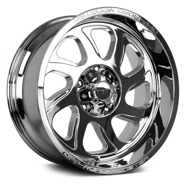 Off Road Monster M22 Chrome 6-Lug Wheel; 22x12; -44mm Offset (07-13 Silverado 1500)