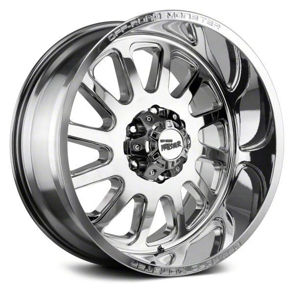 Off Road Monster M17 Chrome 6-Lug Wheel; 22x12; -44mm Offset (19-26 Silverado 1500)