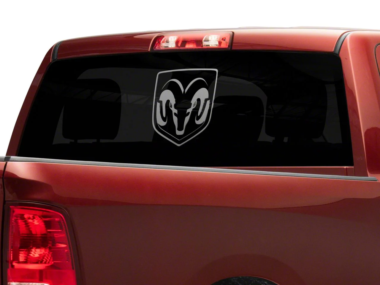 RAM Licensed by RedRock Large RAM Head Logo; Frosted (03-18 RAM 2500)