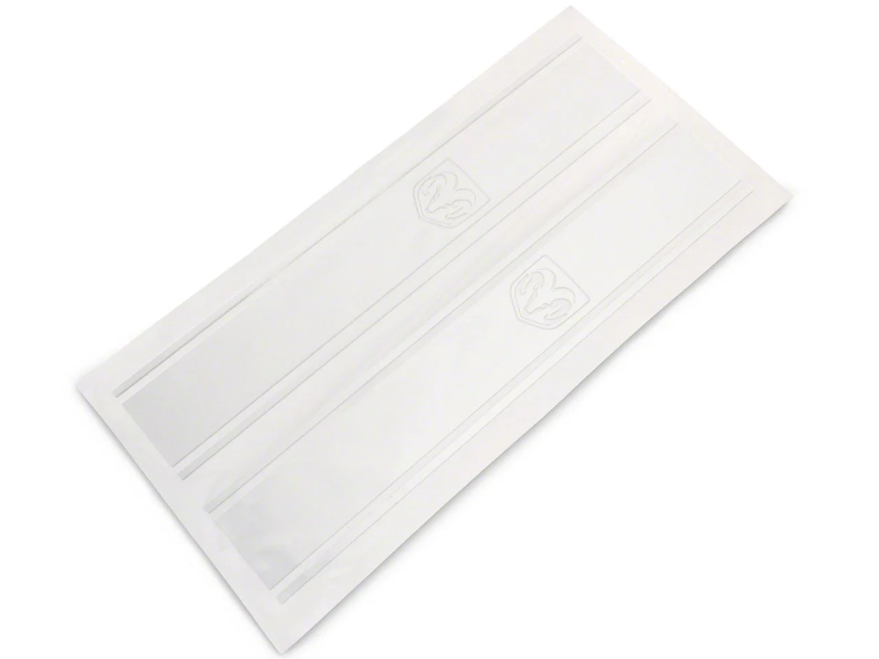 RAM Licensed by RedRock RAM Head Vertical Stripe; Silver (03-18 RAM 2500)