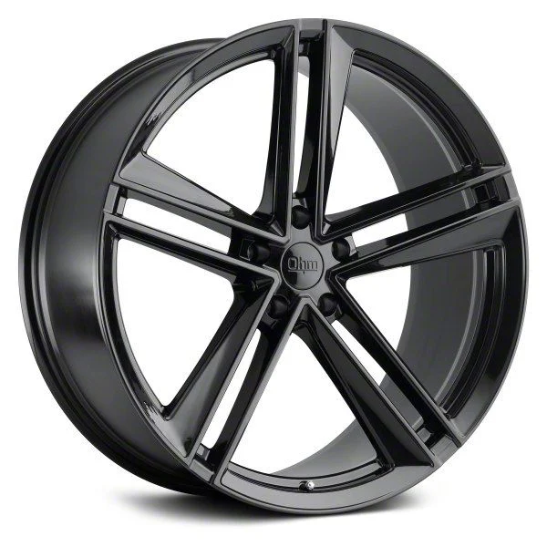 Ohm Lightning Gloss Black Wheel; 20x9; 30mm Offset (16-24 Camaro)