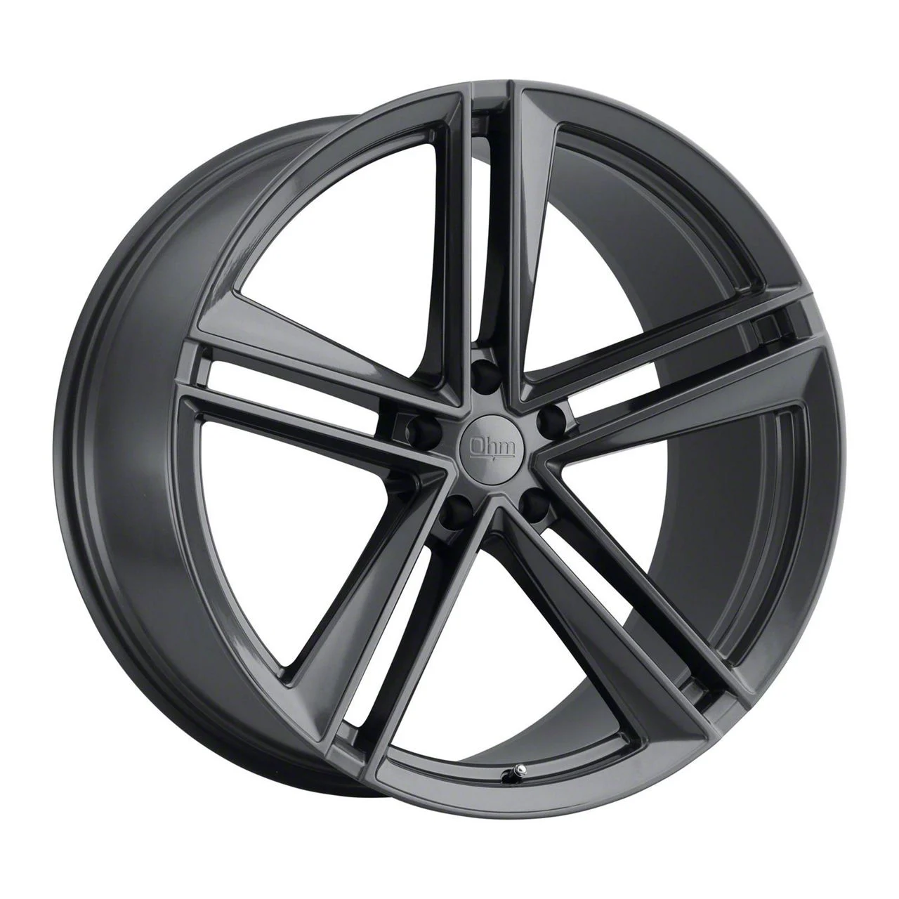 Ohm Lightning Gloss Gunmetal Wheel; 20x10; 35mm Offset (16-24 Camaro)