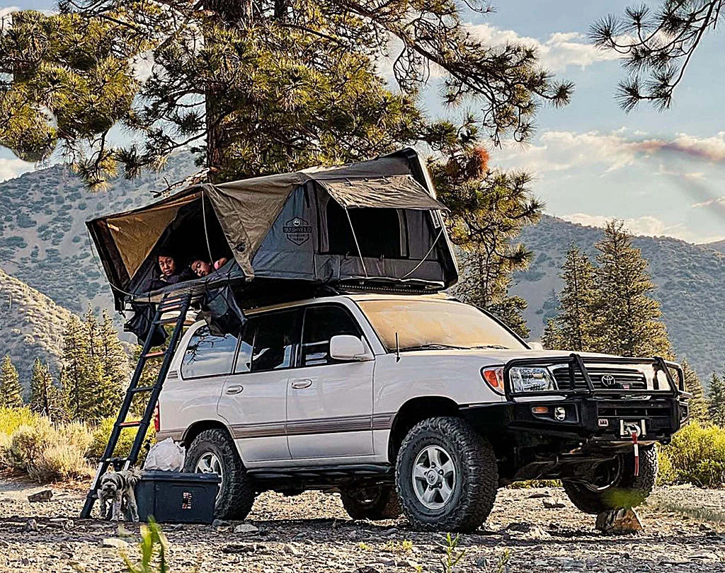 Overland Vehicle Systems 18189901 Bushveld II Hard Shell Roof Top Tent