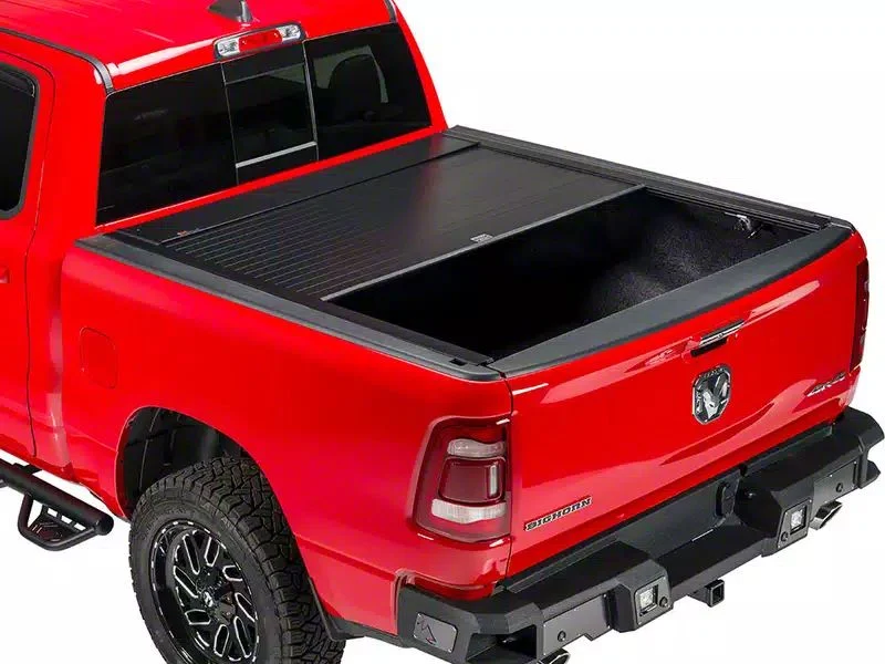 Pace Edwards BedLocker Electric Retractable Bed Cover with Explorer Rails; Gloss Black (20-26 Sierra 3500 HD w/ 6.90-Foot Standard Box)