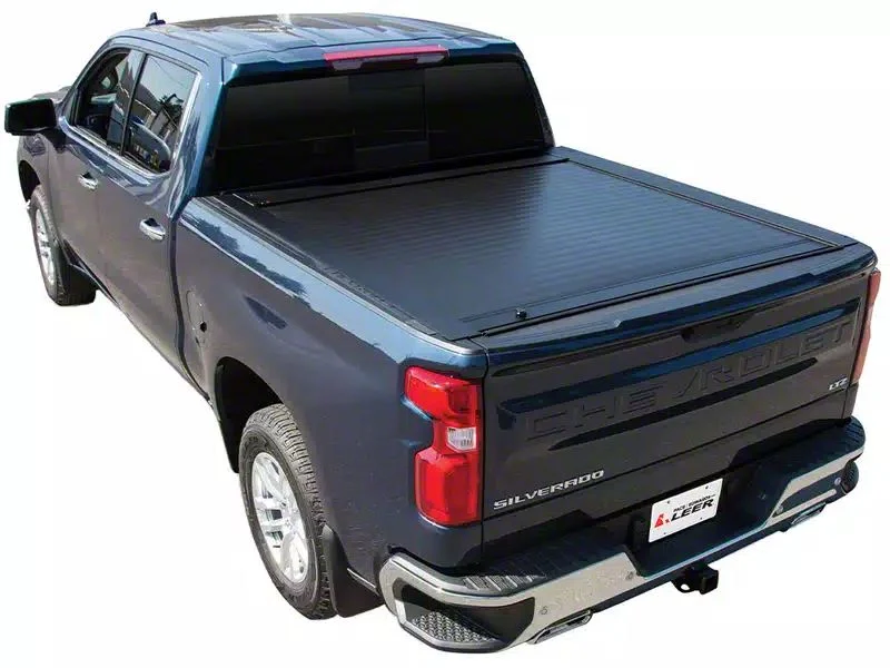 Pace Edwards JackRabbit Retractable Bed Cover; Gloss Black (20-26 Sierra 3500 HD w/ 6.90-Foot Standard Box)