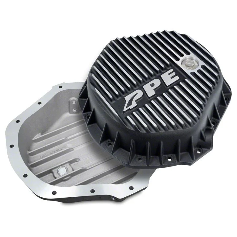 PPE Heavy-Duty Aluminum Rear Differential Cover; Brushed (07-19 Sierra 2500 HD)