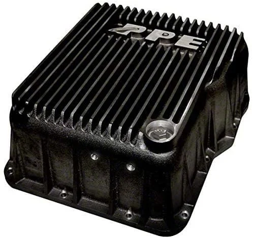 PPE Heavy-Duty DEEP Aluminum Transmission Pan; Black (07-19 Sierra 2500 HD w/ Allison Transmissions)