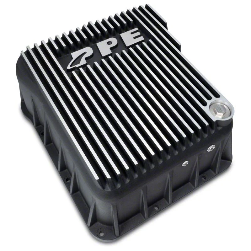 PPE Heavy-Duty DEEP Aluminum Transmission Pan; Brushed (07-19 Sierra 2500 HD w/ Allison Transmissions)