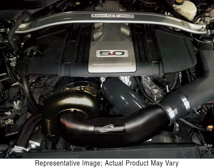 Procharger Stage II Intercooled Supercharger Complete Kit with Factory Airbox and P-1X; Black Finish (18-23 Mustang GT)