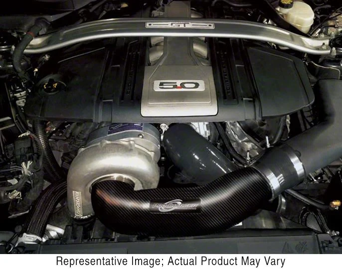 Procharger Stage II Intercooled Supercharger Complete Kit with Factory Airbox and P-1X; Satin Finish (18-23 Mustang GT)