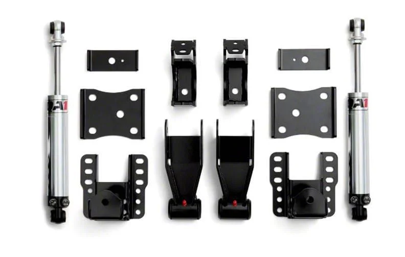QA1 Double Adjustable Rear Drop Kit; 4 to 6-Inch (07-18 Sierra 1500)
