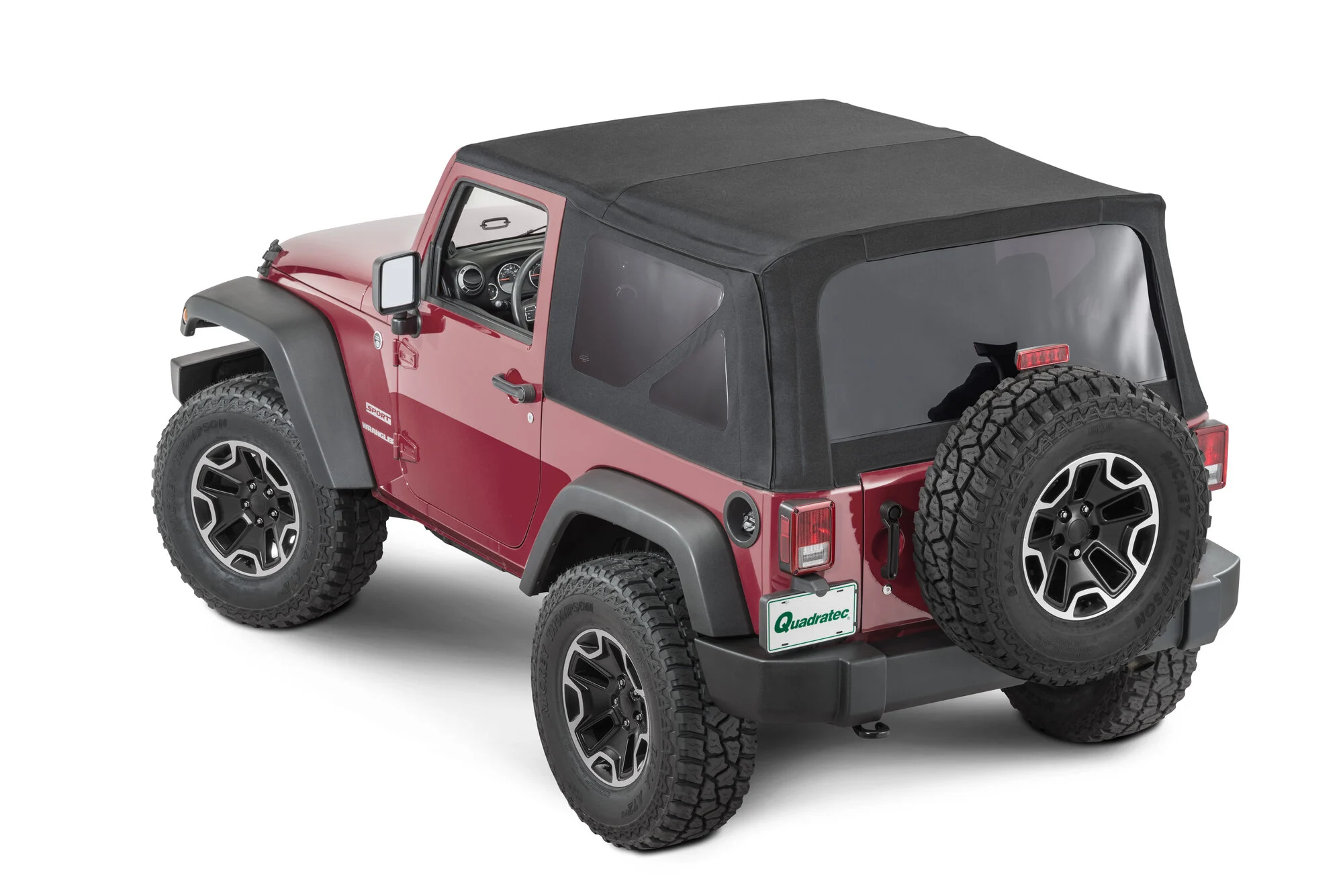 QuadraTop  Premium Twill Replacement Top with Tinted Windows for 07-18 Jeep Wrangler JK 2-Door for 13-18 Jeep Wrangler JK 2-Door