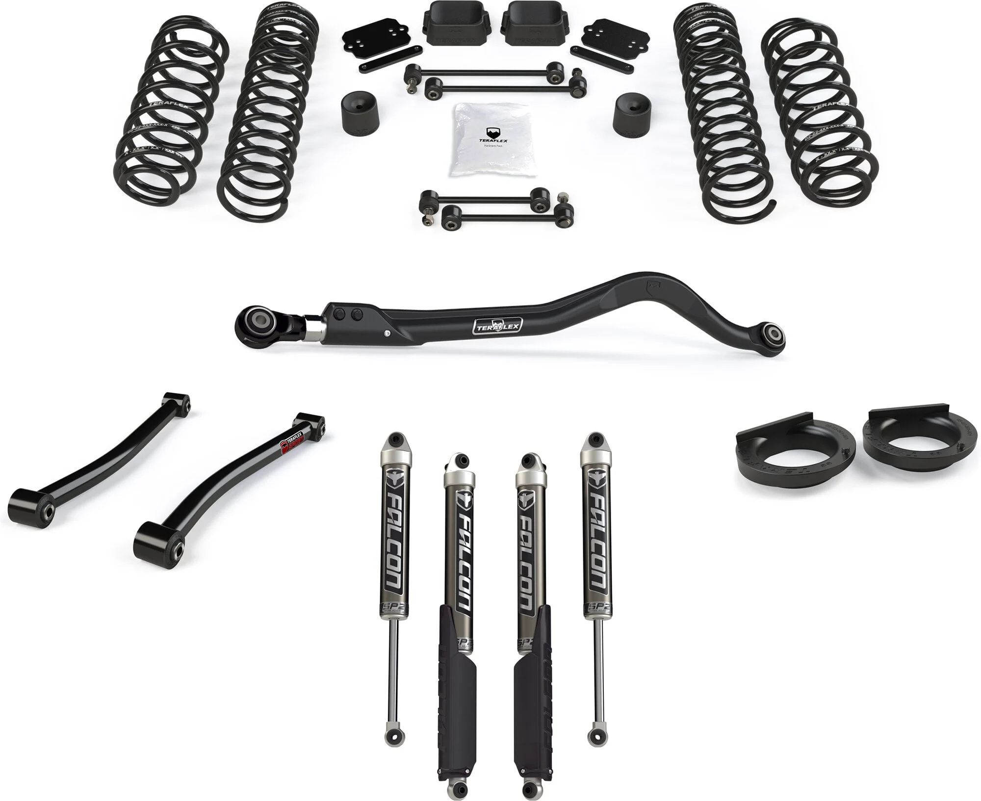 Quadratec  ST2 2.5" Suspension Lift by Teraflex for 18-26 Jeep Wrangler JL Unlimited 4-Door