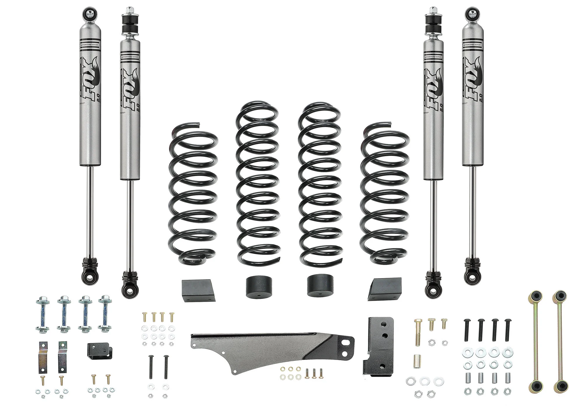 Quadratec  3.5” Coil Spring Suspension Kit with FOX IFP Mono-Tube Shocks for 07-18 Jeep Wrangler JK
