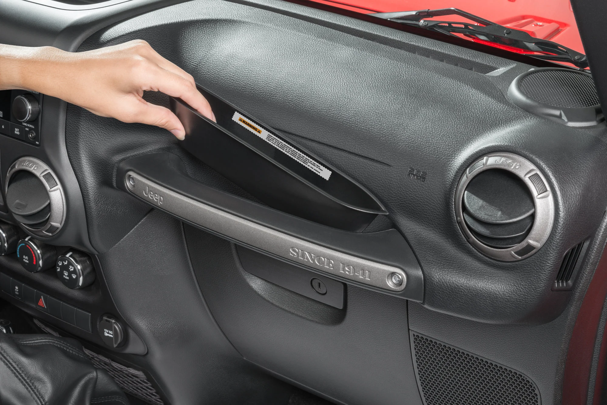 TACTIK  Grab Bar Tray for 07-18 Jeep Wrangler JK