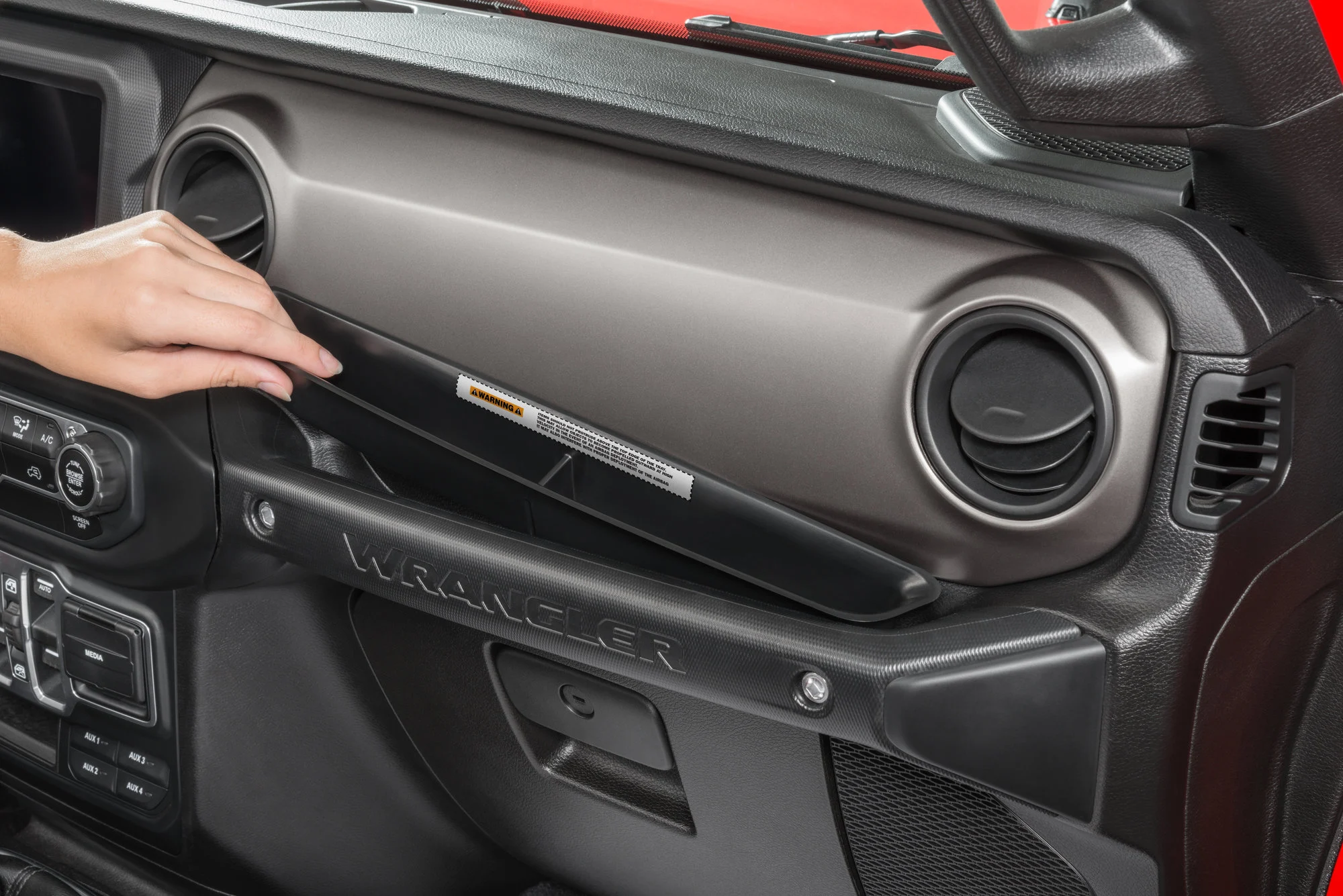 TACTIK  Grab Bar Tray for 18-23 Jeep Wrangler JL and Gladiator JT