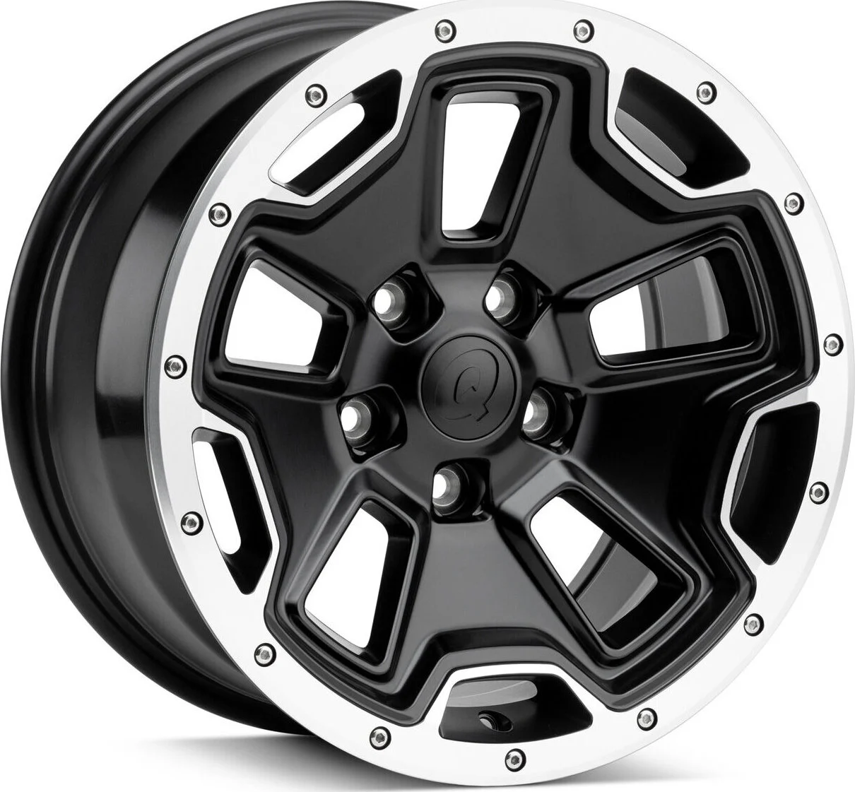 Quadratec  Hardrock II Wheel 17x8.5 with 5.2in Backspace for 07-26 Jeep Wrangler JL, JK & Gladiator JT