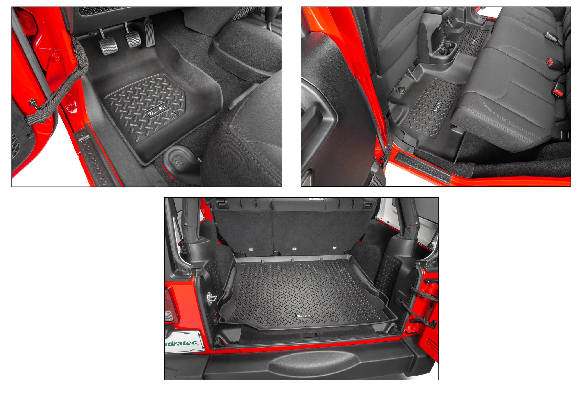 Tru-Fit  Floor Liner Triple Combo for 07-18 Jeep Wrangler Unlimited JK