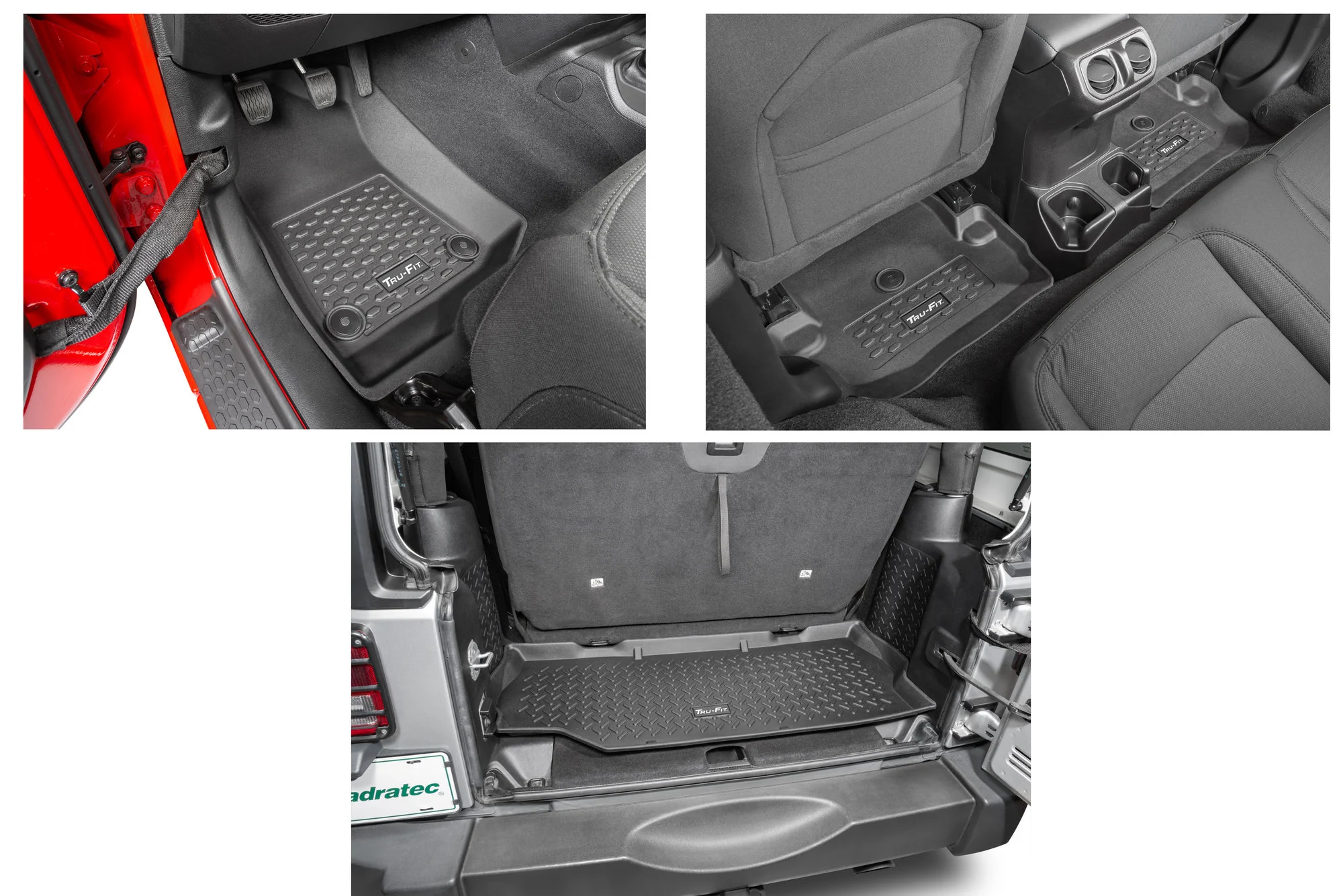 Tru-Fit  Floor Liner Triple Combo for 18-25 Jeep Wrangler JL 2-Door